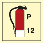 Sign IMO Powder Extinguisher 12 - Sikkerhedsgiganten