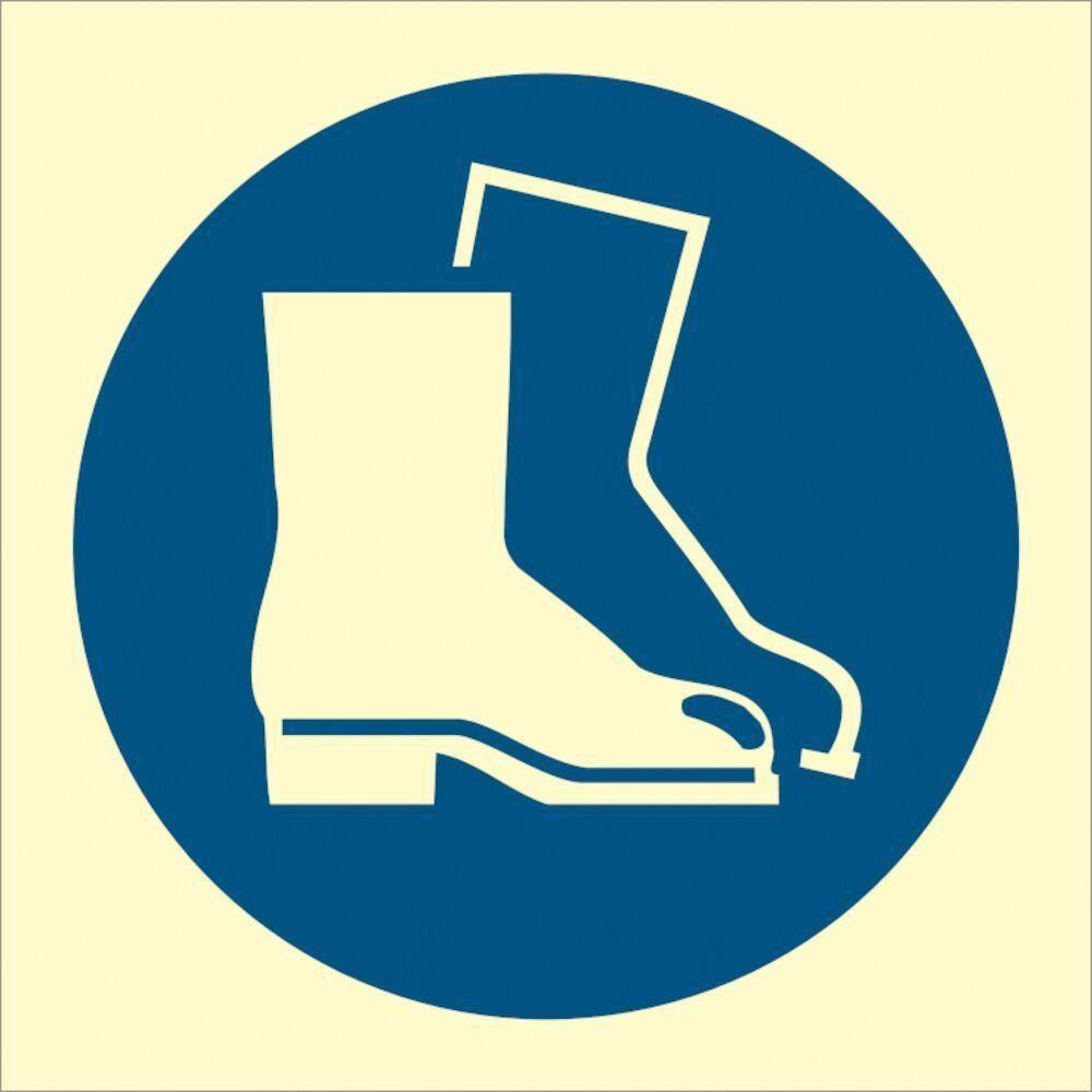 Sign IMO Protective footwear must be worn 106153 - Sikkerhedsgiganten