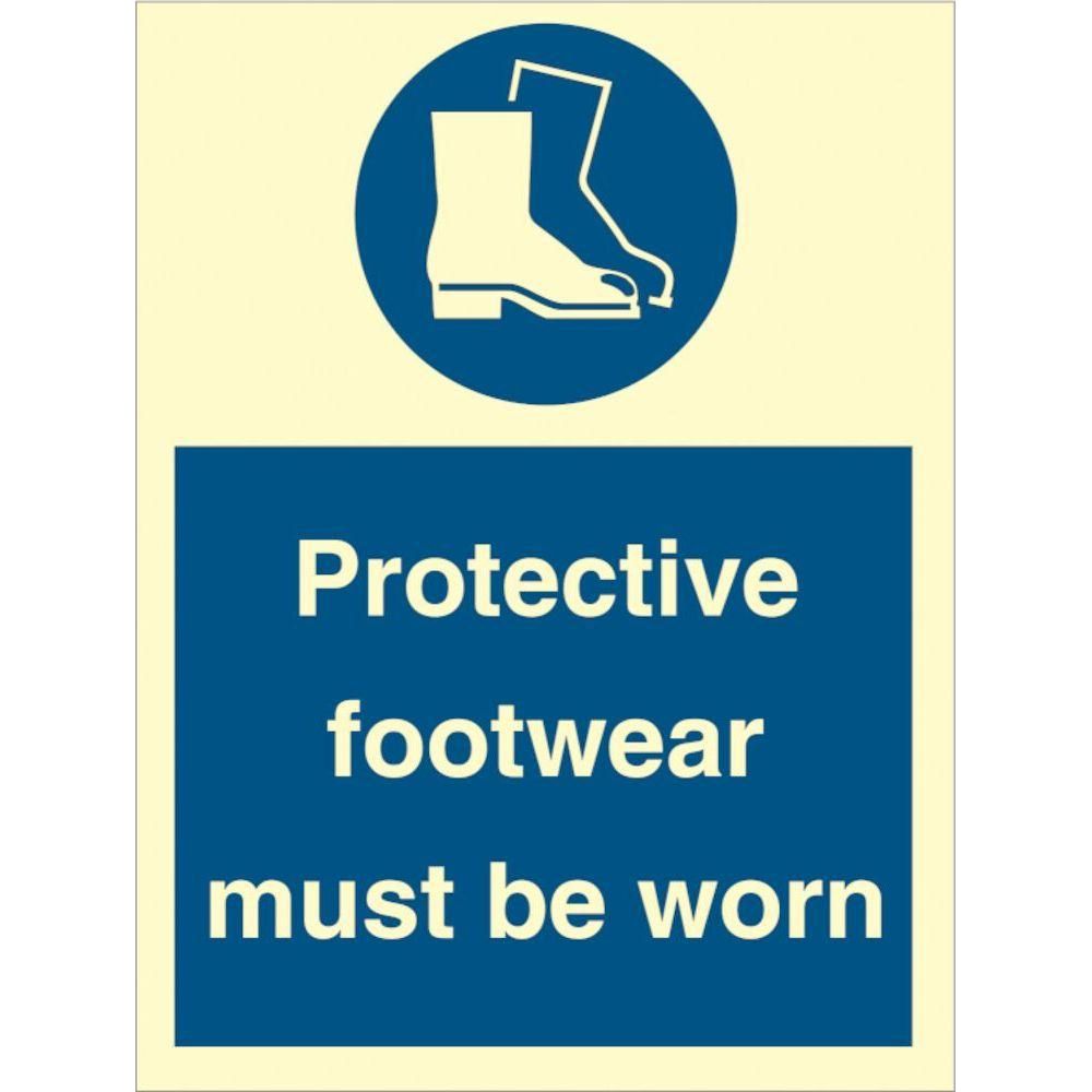 Sign IMO Protective footwear must be worn - Sikkerhedsgiganten