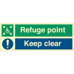 Sign IMO Refuge point - Keep Clear 100125 - Sikkerhedsgiganten