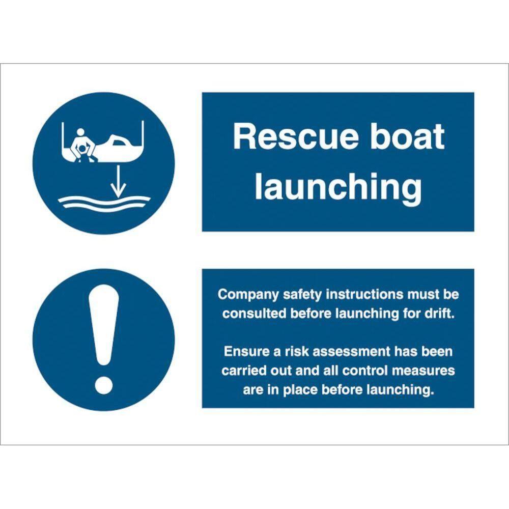 Sign IMO Rescue boat launching procedure - Sikkerhedsgiganten