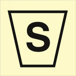 Sign IMO Sand box w/spade - Sikkerhedsgiganten