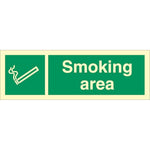 Sign IMO Smoking area - Sikkerhedsgiganten