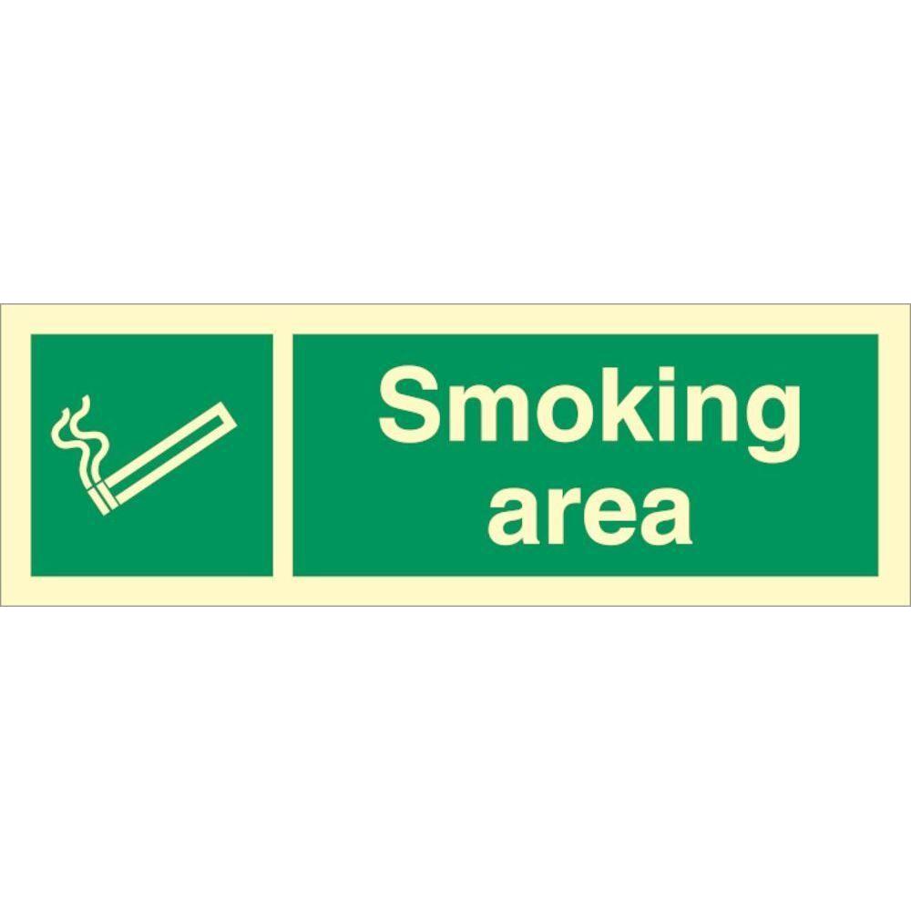 Sign IMO Smoking area - Sikkerhedsgiganten