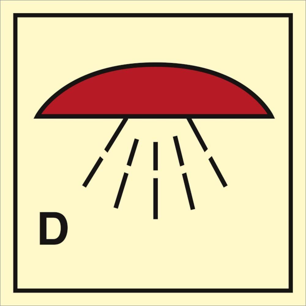 Sign IMO Space protected by drenching system - Sikkerhedsgiganten