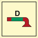 Sign IMO Space protected by drenching - Sikkerhedsgiganten