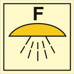 Sign IMO Space protected by foam fire extinguishin - Sikkerhedsgiganten