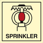 Sign IMO Space protected by sprinkler - Sikkerhedsgiganten