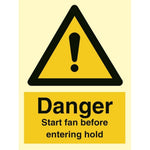Sign IMO Start fan before entering hold - Sikkerhedsgiganten