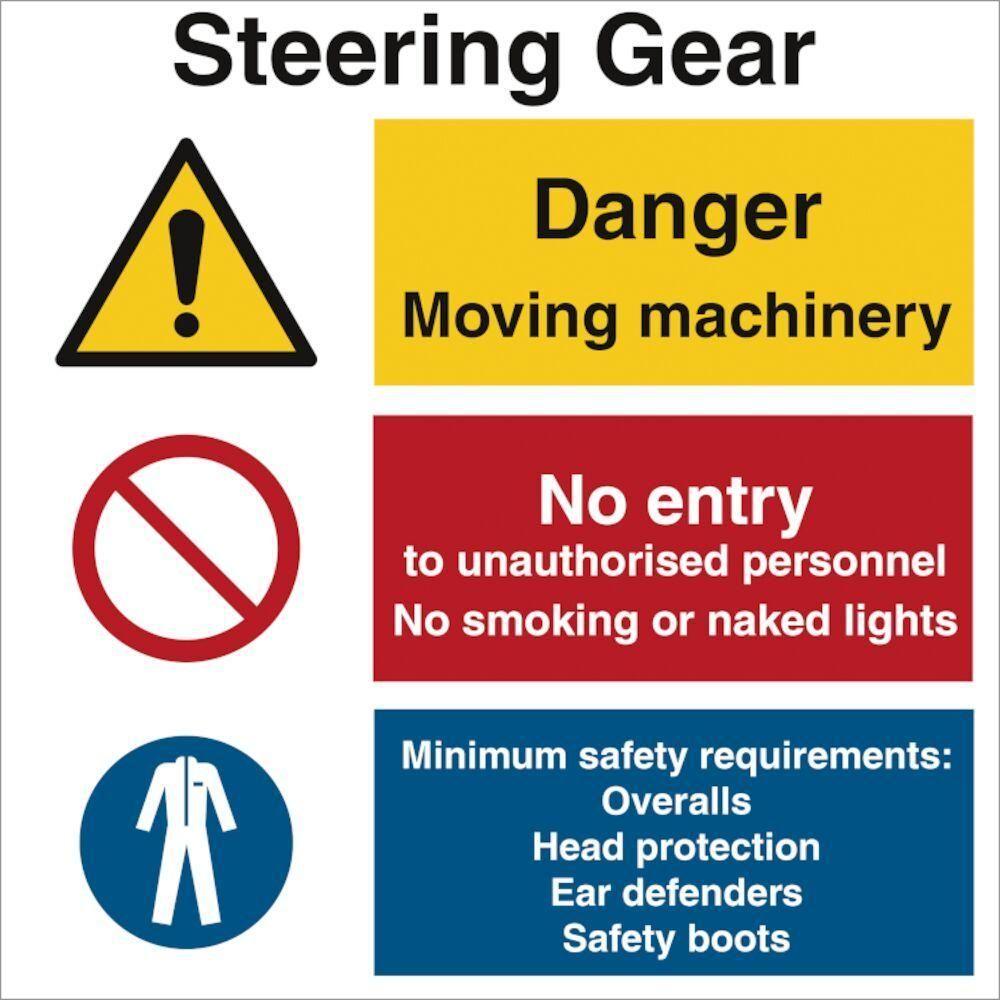 Sign IMO Steering Gear - Sikkerhedsgiganten