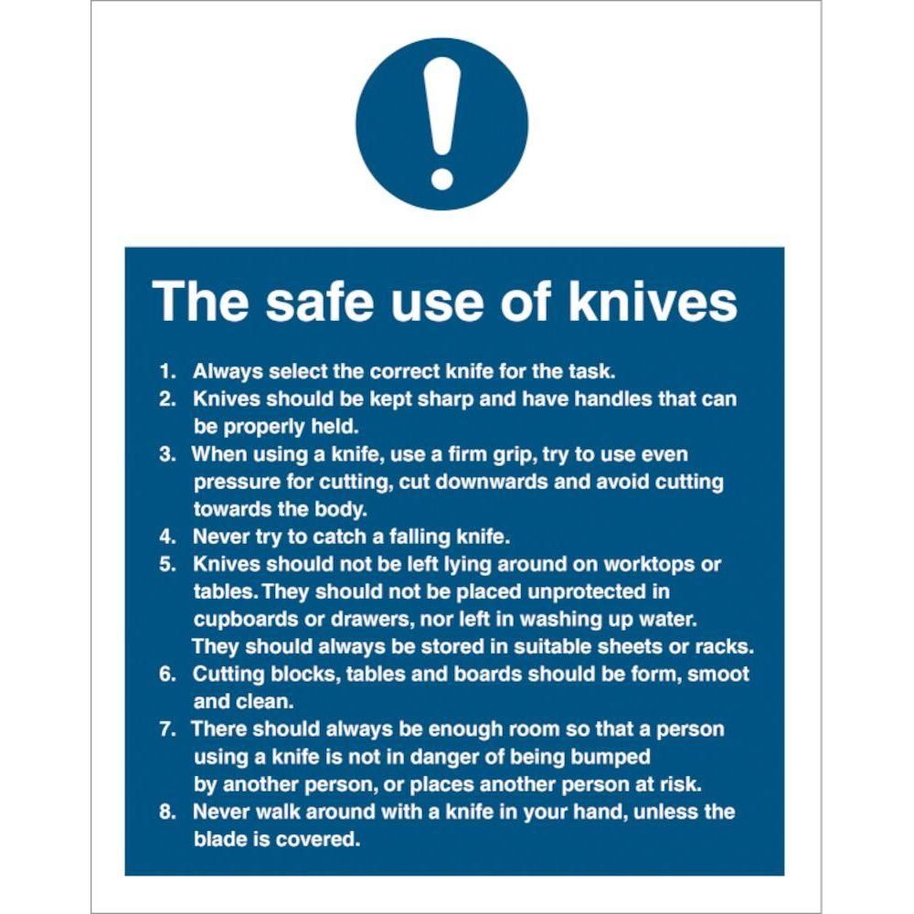 Sign IMO The safe use of knives - Sikkerhedsgiganten