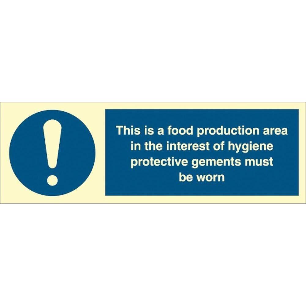 Sign IMO This is food production area.. | Køb hos SikkerhedsGiganten ...