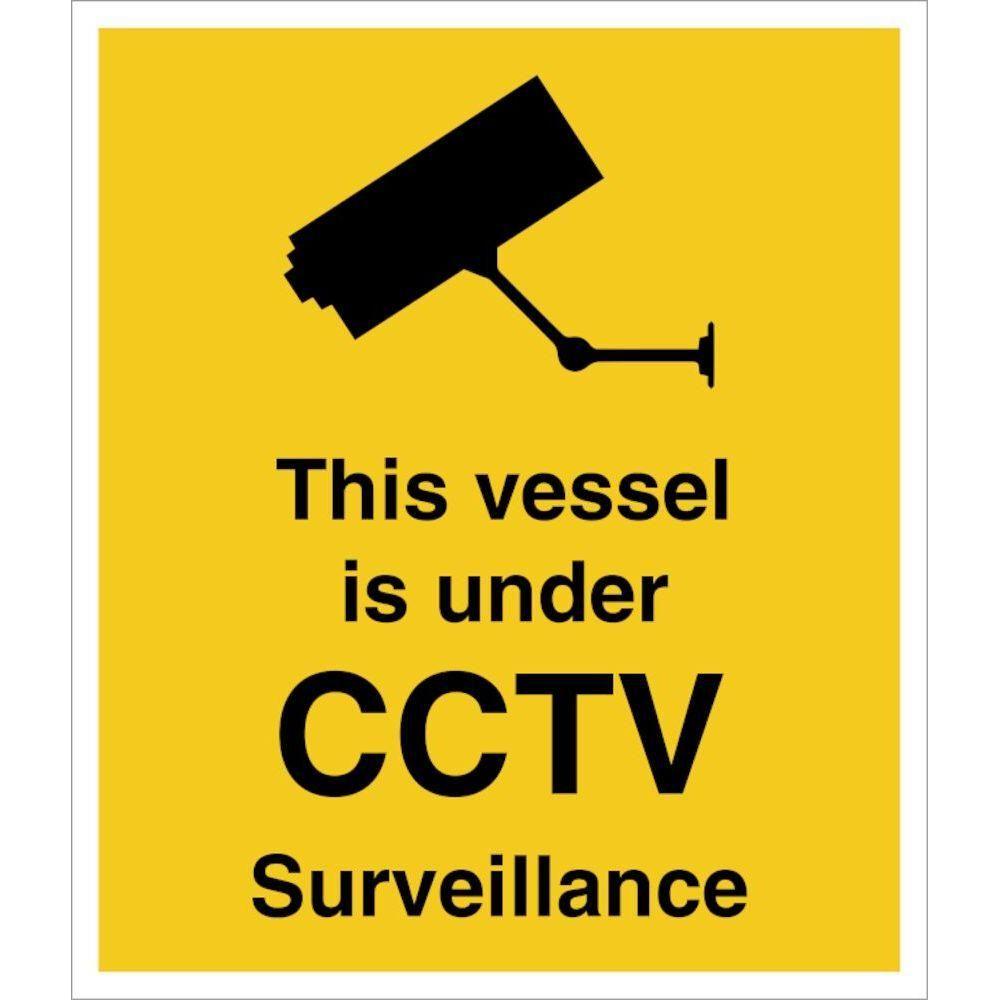 Sign IMO This vessel is under CCTV surveillance - Sikkerhedsgiganten