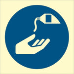 Sign IMO Use barrier cream - Sikkerhedsgiganten