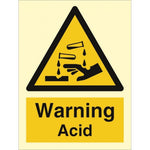 Sign IMO Warning - Acid - Sikkerhedsgiganten