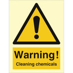 Sign IMO Warning - Cleaning chemicals - Sikkerhedsgiganten