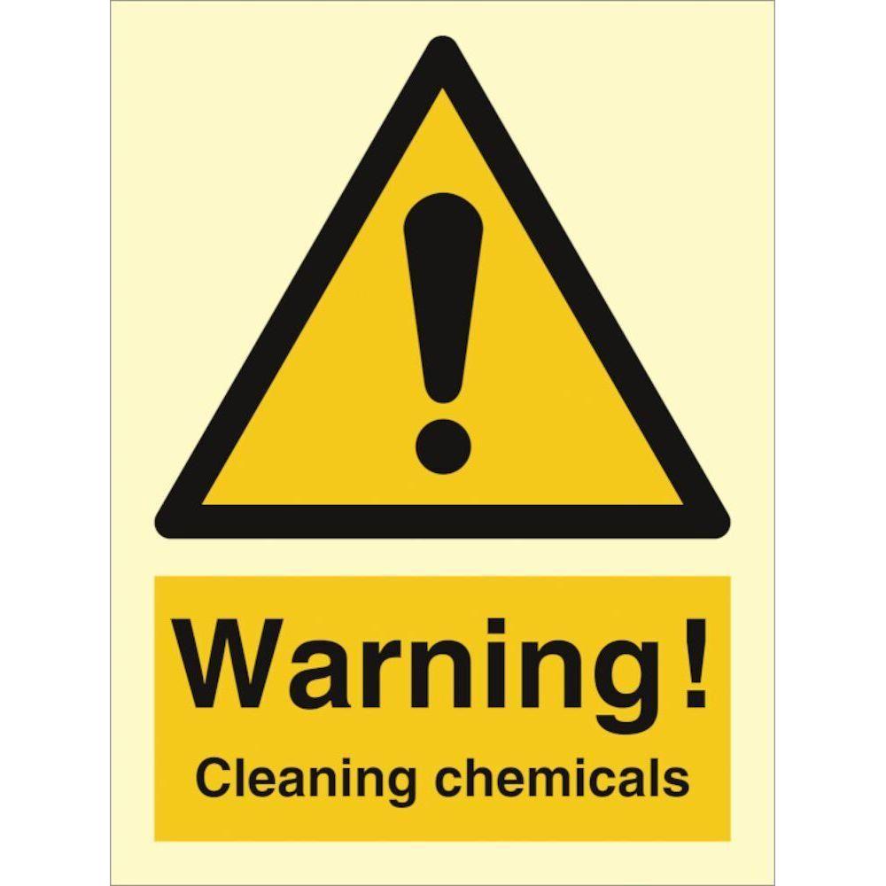 Sign IMO Warning - Cleaning chemicals - Sikkerhedsgiganten