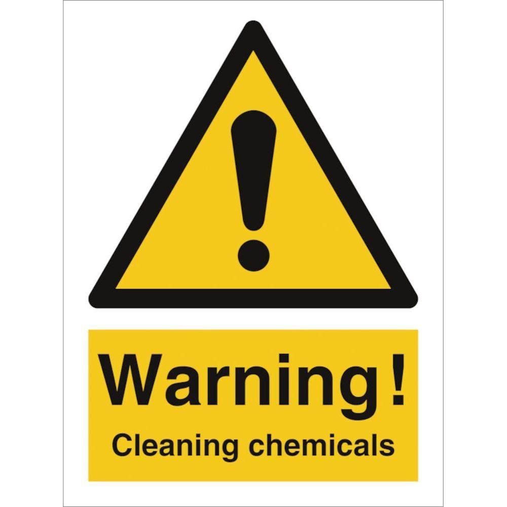 Sign IMO Warning - Cleaning chemicals - Sikkerhedsgiganten