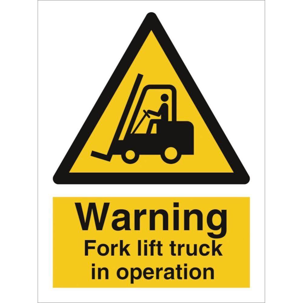 Sign IMO Warning fork lift truck - Sikkerhedsgiganten