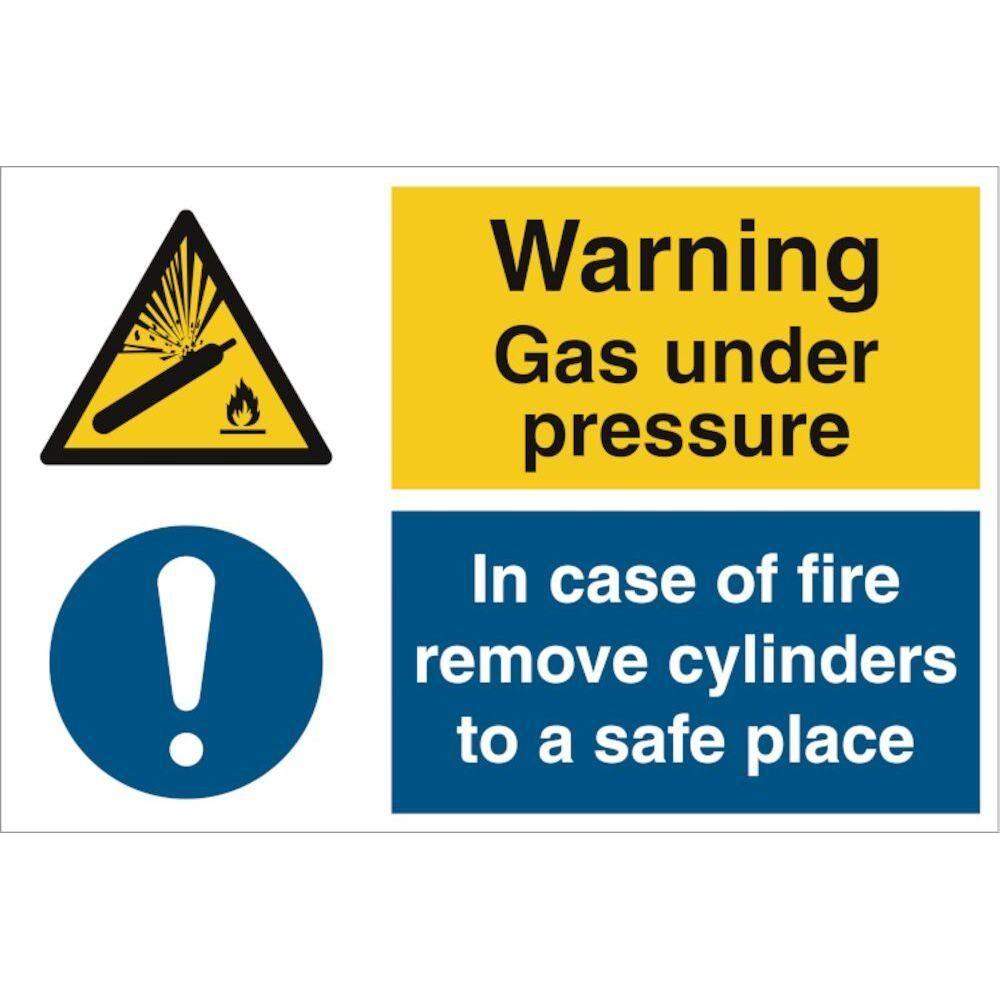 Sign IMO Warning gas under pressure - Sikkerhedsgiganten