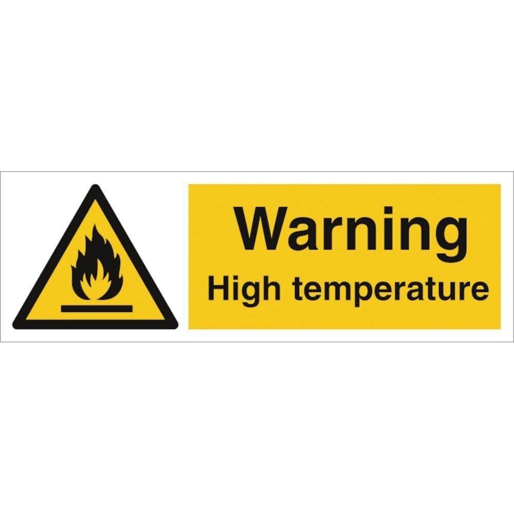 Sign IMO Warning - High temperature - Sikkerhedsgiganten