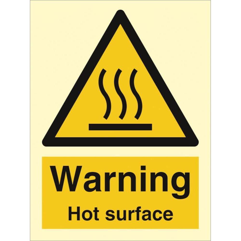 Sign IMO Warning Hot surface - Sikkerhedsgiganten