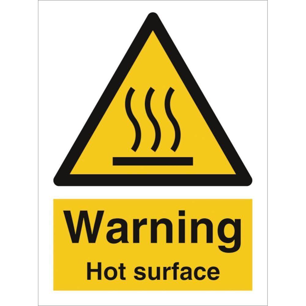 Sign IMO Warning Hot surface - Sikkerhedsgiganten