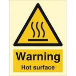 Sign IMO Warning Hot surface - Sikkerhedsgiganten