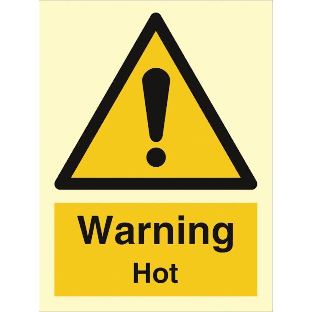 Sign IMO Warning Hot - Sikkerhedsgiganten