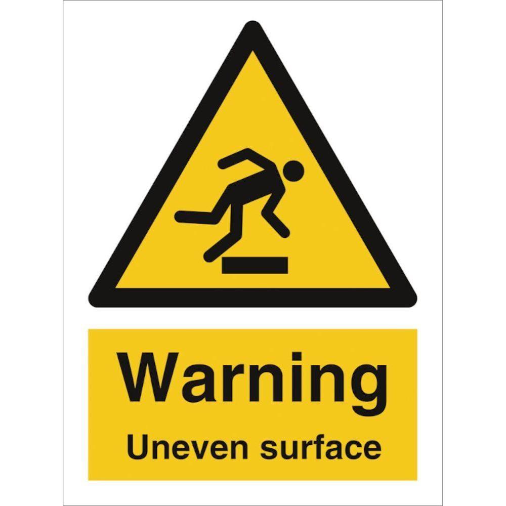 Sign IMO Warning Uneven surface - Sikkerhedsgiganten