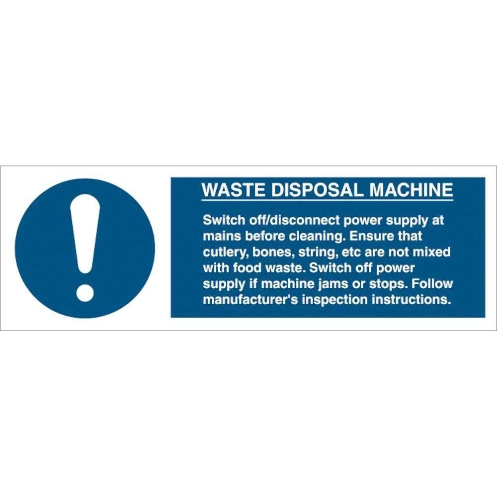 Sign IMO Waste Disposal Machine - Sikkerhedsgiganten