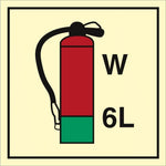Sign IMO Water Extinguisher 6 L - Sikkerhedsgiganten