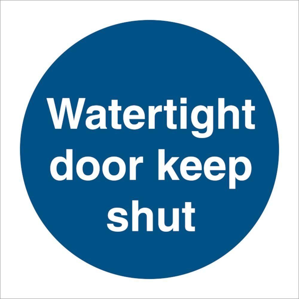 Sign IMO Watertight door keep shut - Sikkerhedsgiganten