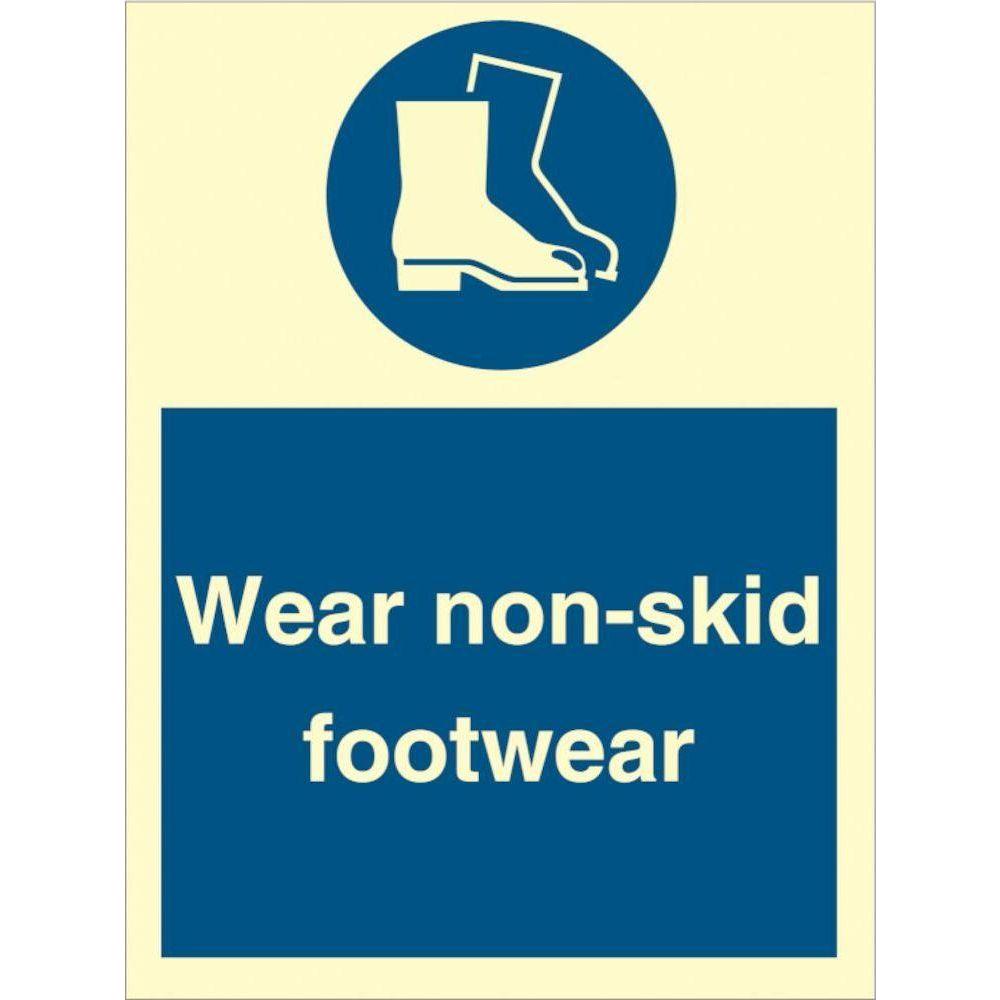 Sign IMO Wear non - skid footwear - Sikkerhedsgiganten