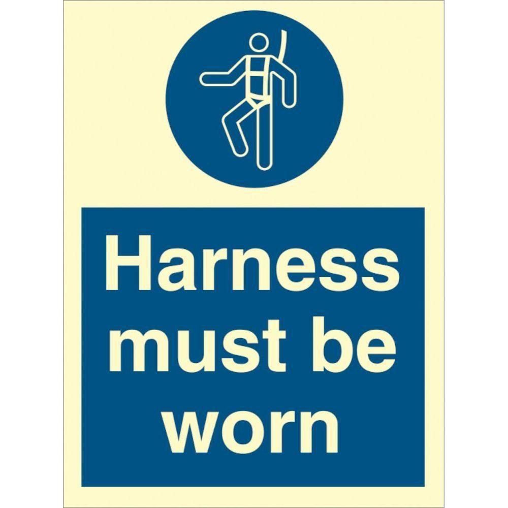 Sign IMO Wear safety harness - Sikkerhedsgiganten