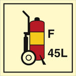 Sign IMO Wheeled fire extinguisher Foam 50 L - Sikkerhedsgiganten