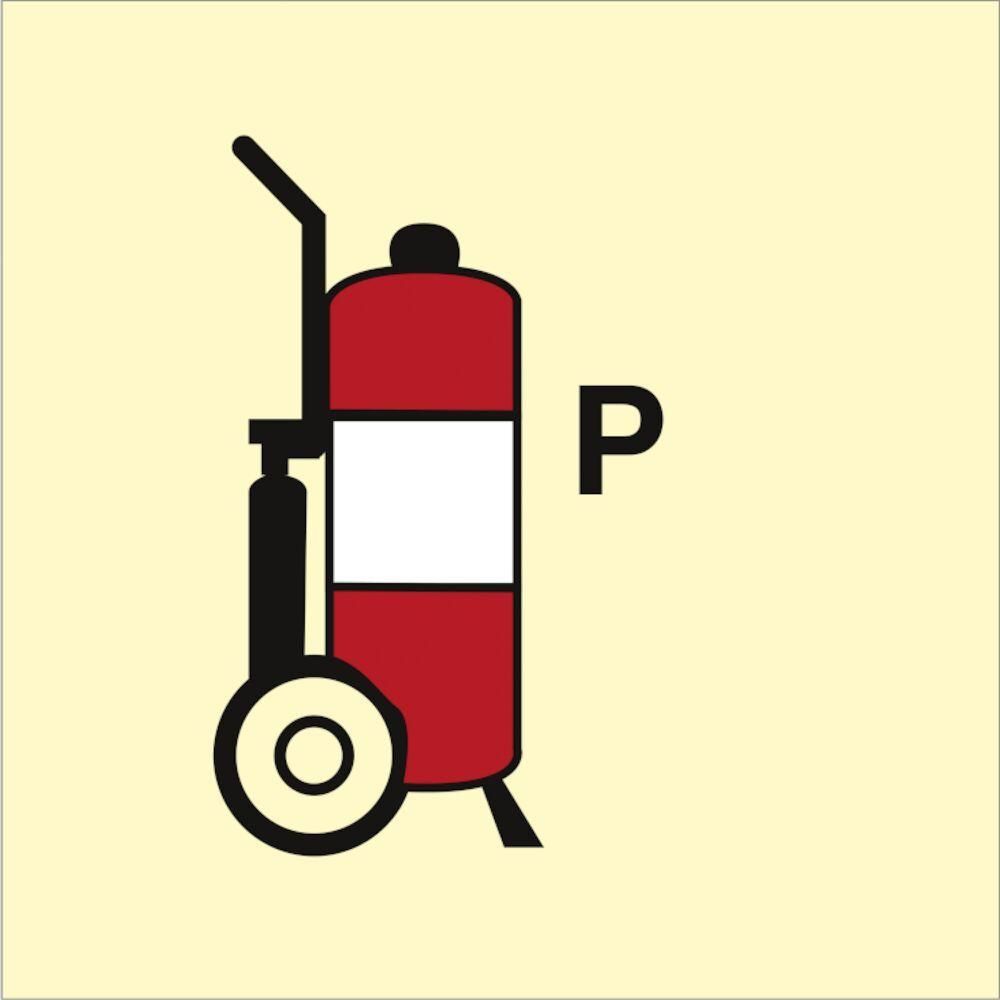 Sign IMO Wheeled fire extinguisher Powder - Sikkerhedsgiganten