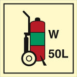 Sign IMO Wheeled fire extinguisher Water 50L - Sikkerhedsgiganten