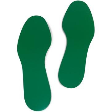 Sikkerhedsrutemarkering - fod - Grøn 131754 - Sikkerhedsgiganten