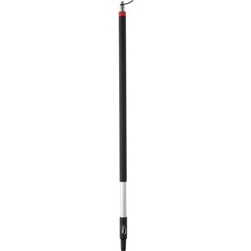 Skaft med vandgennemløb, Vikan, 102,5cm, sort, PP/aluminium, isoleret gribestykke, gevind, slangekob - Sikkerhedsgiganten