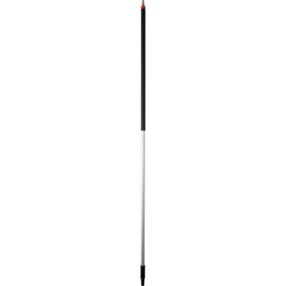 Skaft med vandgennemløb, Vikan, 193,5cm, stål, PP/aluminium, gevind, slangekobling - Sikkerhedsgiganten