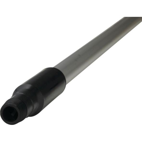 Skaft med vandgennemløb, Vikan, 193,5cm, stål, PP/aluminium, gevind, slangekobling - Sikkerhedsgiganten