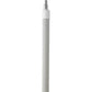 Skaft med vandgennemløb, Vikan, hvid, PP/aluminium, 161 - 278 cm, gevind, Q - kobling - Sikkerhedsgiganten