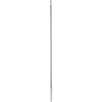 Skaft med vandgennemløb, Vikan, hvid, PP/aluminium, 161 - 278 cm, gevind, Q - kobling - Sikkerhedsgiganten
