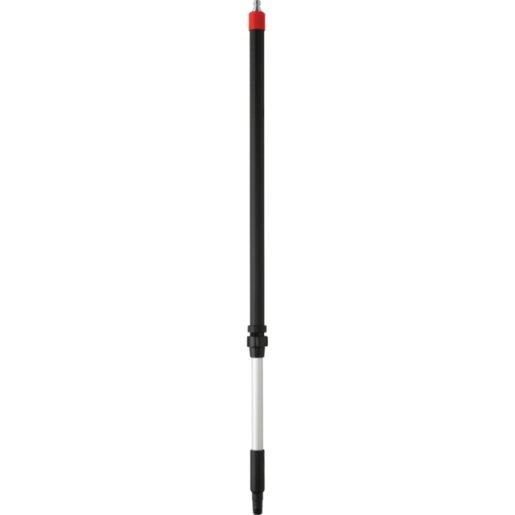 Skaft med vandgennemløb, Vikan, sort, PP/aluminium, 106 - 160 cm, isoleret gribestykke, gevind, Q - kobl - Sikkerhedsgiganten