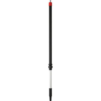 Skaft med vandgennemløb, Vikan, sort, PP/aluminium, 106 - 160 cm, isoleret gribestykke, gevind, Q - kobl - Sikkerhedsgiganten