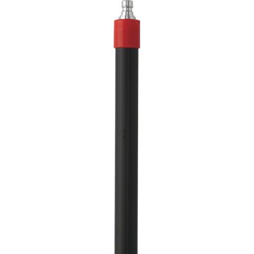 Skaft med vandgennemløb, Vikan, sort, PP/aluminium, 106 - 160 cm, isoleret gribestykke, gevind, Q - kobl - Sikkerhedsgiganten