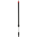 Skaft med vandgennemløb, Vikan, sort, PP/aluminium, 108 - 160 cm, isoleret gribestykke, gevind, slange - Sikkerhedsgiganten