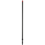 Skaft med vandgennemløb, Vikan, sort, PP/aluminium, 160 - 278 cm, isoleret gribestykke, gevind, klik - k - Sikkerhedsgiganten