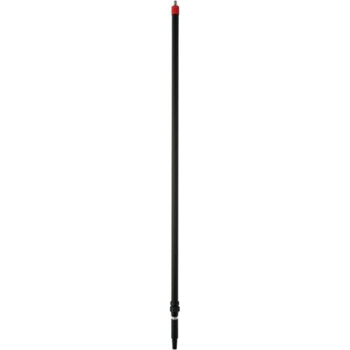 Skaft med vandgennemløb, Vikan, sort, PP/aluminium, 160 - 278 cm, isoleret gribestykke, gevind, klik - k - Sikkerhedsgiganten